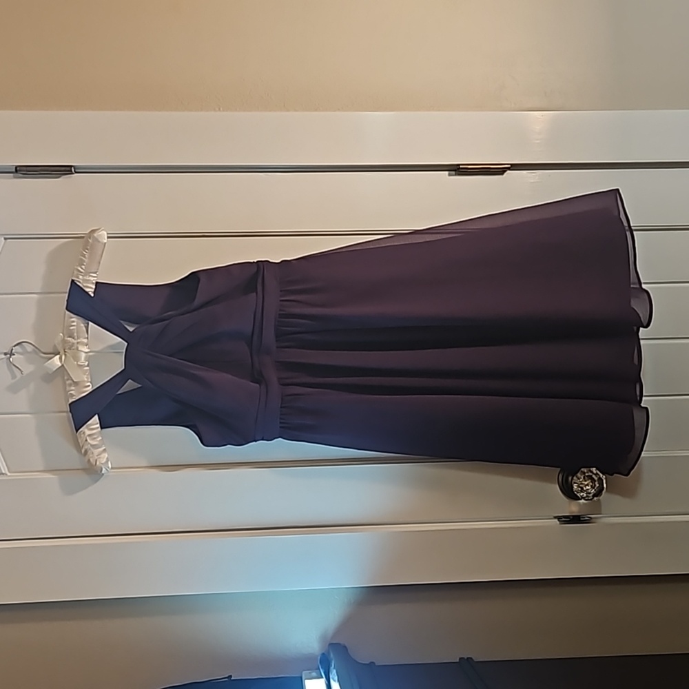 David's Bridal Eggplant plum  dress